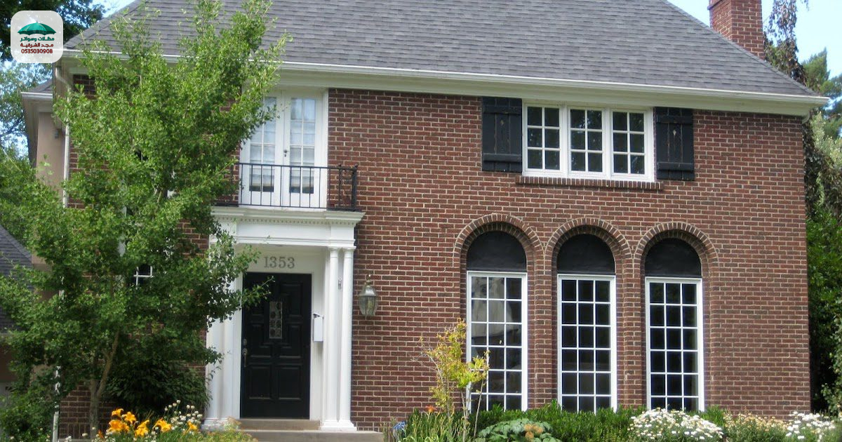 بناء استراحة بالقرميد بناء استراحة بالقرميد