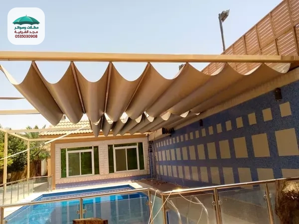 الحفاظ على مظلات المسابح