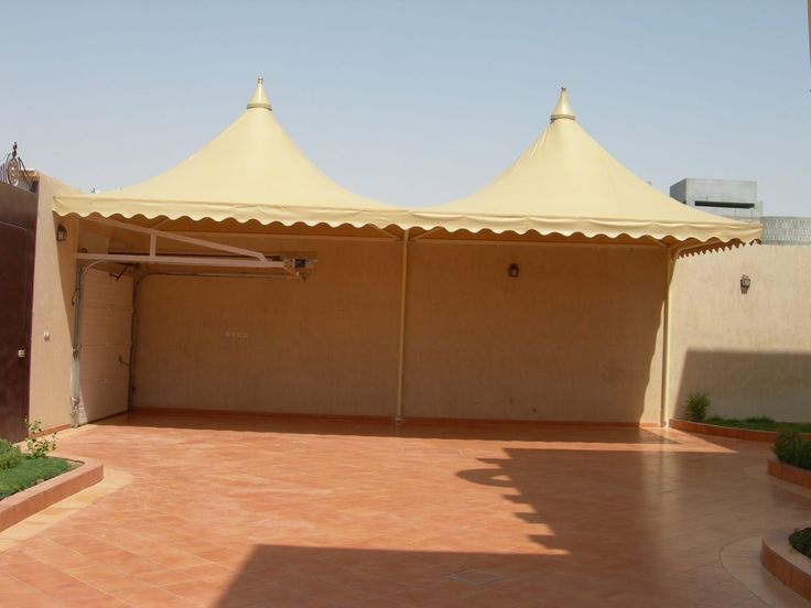 تركيب مظلات هرمية في الدمام